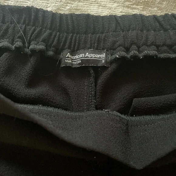 American Apparel Classic Black Women's Pants - Picture 3 of 4